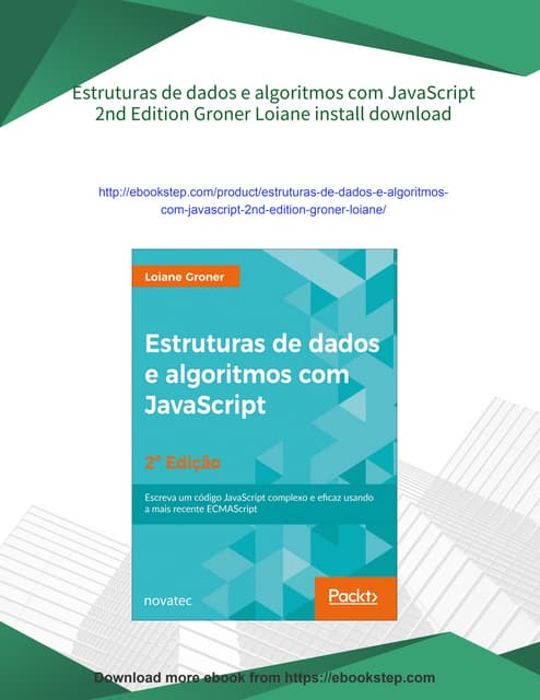 Estruturas de dados e algoritmos com JavaScript 2nd Edition Groner ...