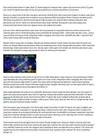 poker bola situs agen judi slot sabung ayam online
