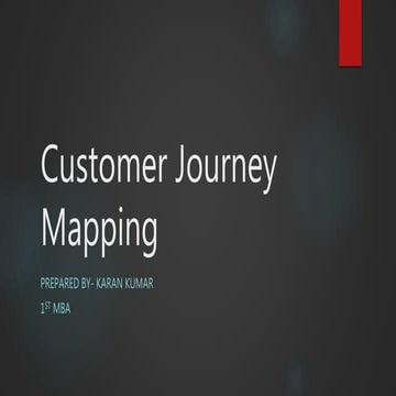 Customer Journey Mapping
