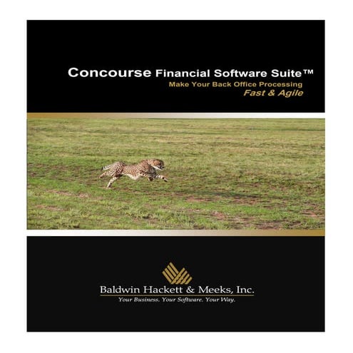 Concourse Financial Software Suite
