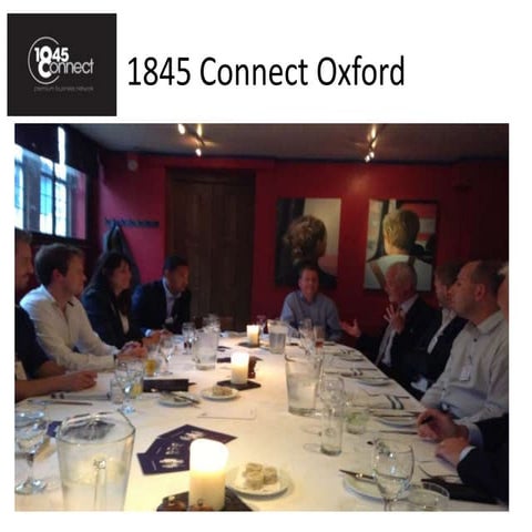 1845 Connect Exclusive Directors Supper Club - Oxford