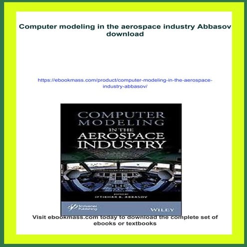 Computer modeling in the aerospace industry Abbasov | PDF