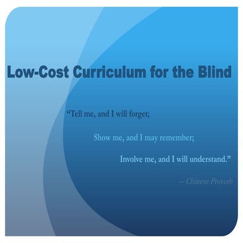 Lowcost Curriculum for the Blind (184)