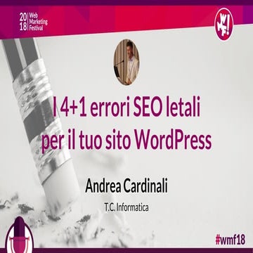 4+1 Errori SEO Fatali per il tuo sito WordPress