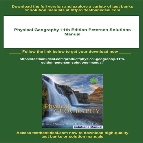 Physical Geography 11th Edition Petersen Solutions Manual