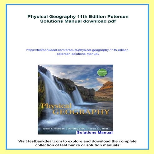 Physical Geography 11th Edition Petersen Solutions Manual