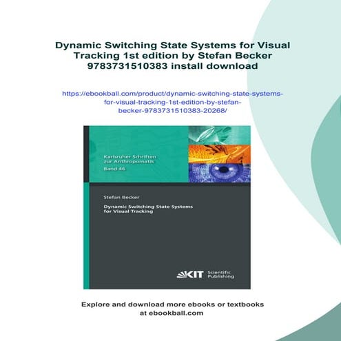 Dynamic Switching State Systems for Visual Tracking 1st edition by ...