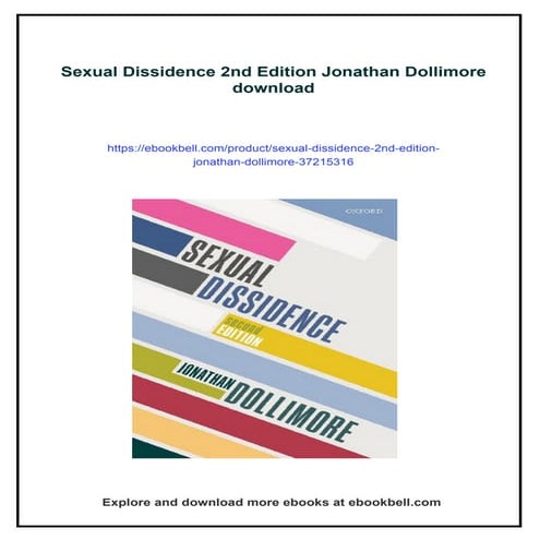 Sexual Dissidence 2nd Edition Jonathan Dollimore | PDF