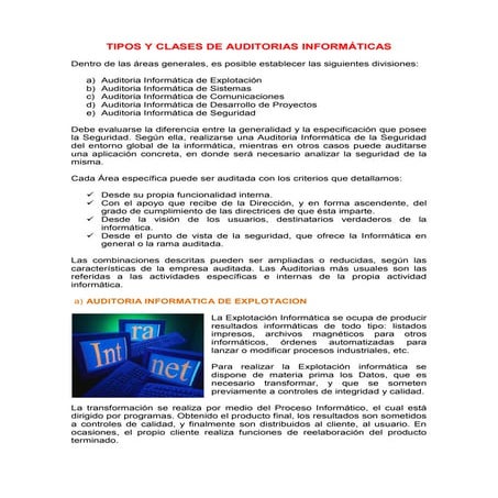 18646089 tipos-y-clases-de-auditorias-informaticas