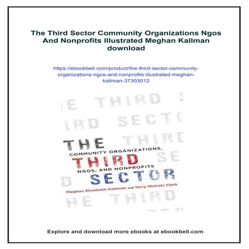 The Third Sector Community Organizations Ngos And Nonprofits Illustrated Megh...