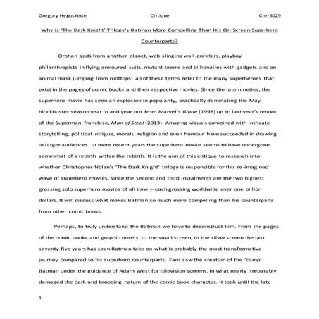Critique Essay