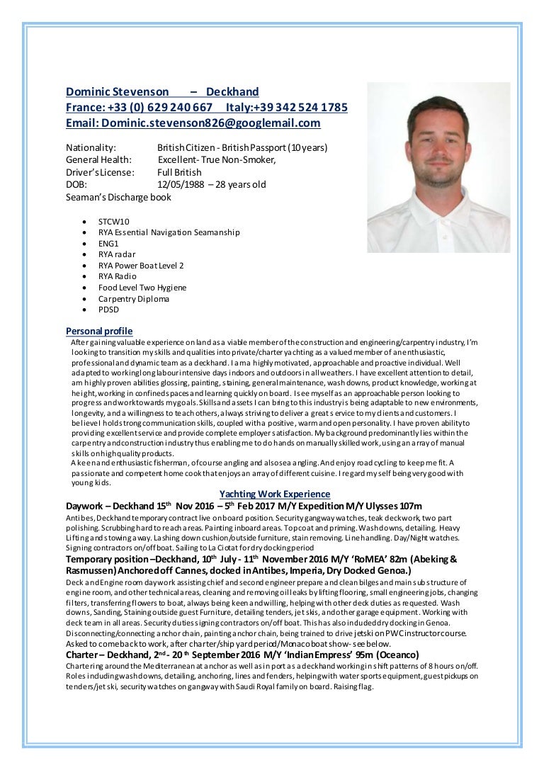 Curriculum vitae format in word picture