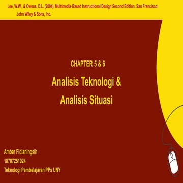 Analisis Teknologi & Analisis Situasi (Dua Langkah dari Desain Multimedia)