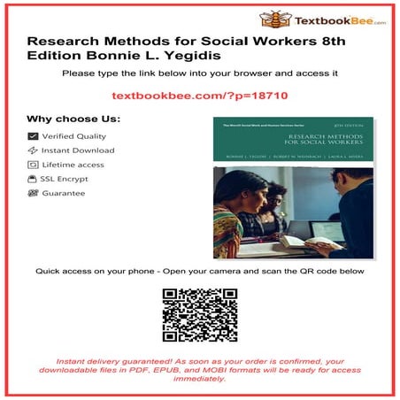 Research Methods for Social Workers 8th Edition Bonnie L. Yegidis | PDF