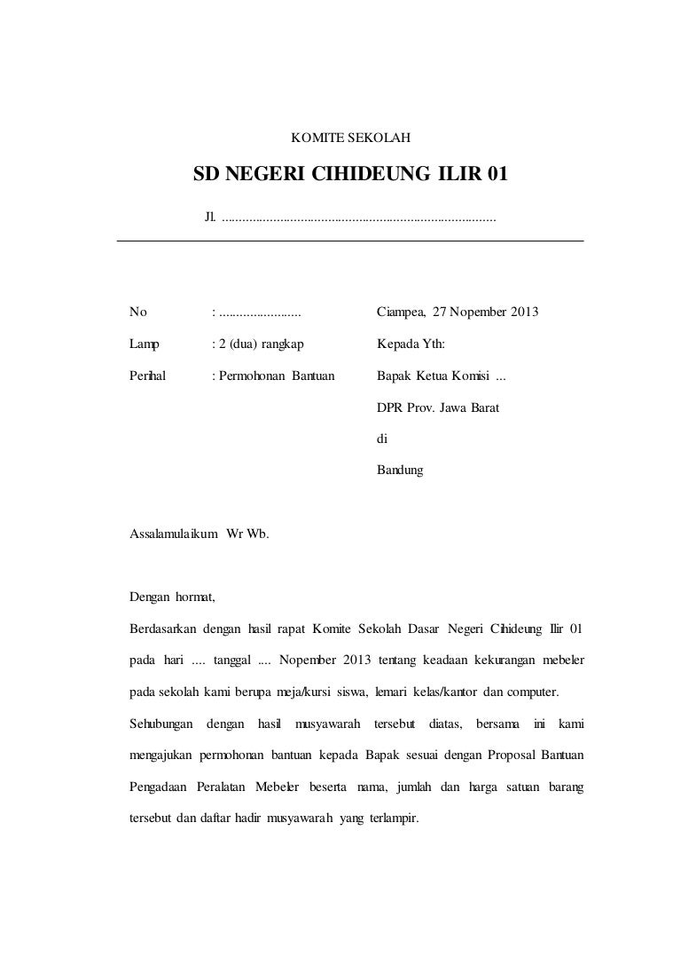 Contoh Proposal Meubiler