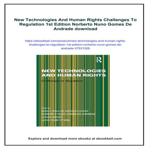 New Technologies and Human Rights Challenges to Regulation 1st Edition ...