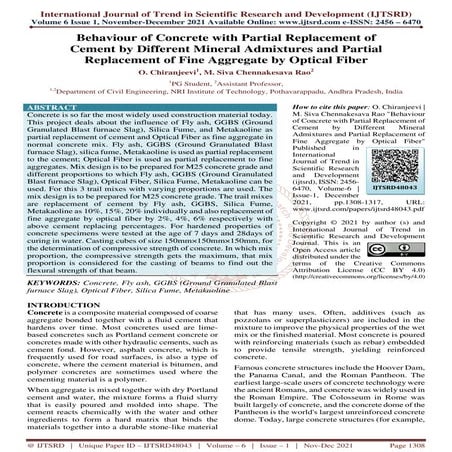Study on Properties of Concrete using Rice Husk Ash and Fly Ash with ...