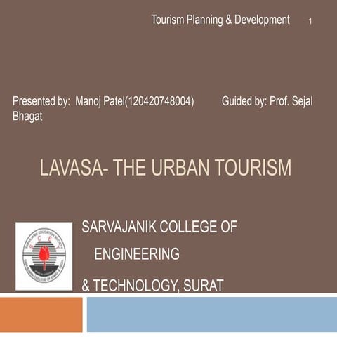 LAVASA- THE URBAN TOURISM
