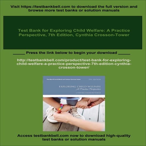 Test Bank for Exploring Child Welfare: A Practice Perspective, 7th ...