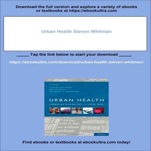 Download full ebook of Urban Health Steven Whitman instant download pdf ...