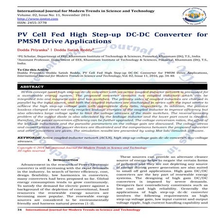 Design and Simulation of DC-DC Converters | PDF
