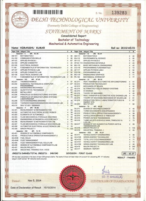 BTech Marksheets btech-marksheets