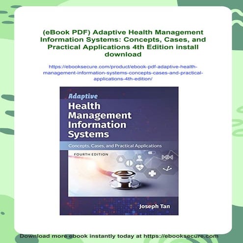 (eBook PDF) Adaptive Health Management Information Systems: Concepts ...