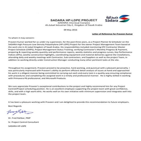 Letter of Reference for Praveen Kumar-signed