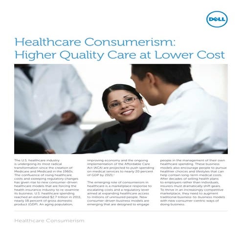 Healthcare Consumerism POV