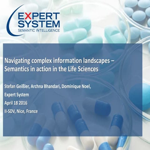 II-SDV 2016 Stefan Geißler Navigating complex information landscapes – Semant...