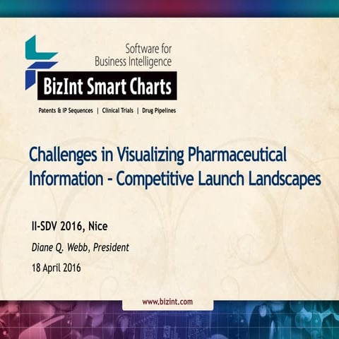 II-SDV 2016 Diane Webb - Challenges in Visualizing Pharmaceutical Information...