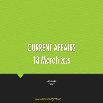 18 April  2025 Current Affairs.pptx explained