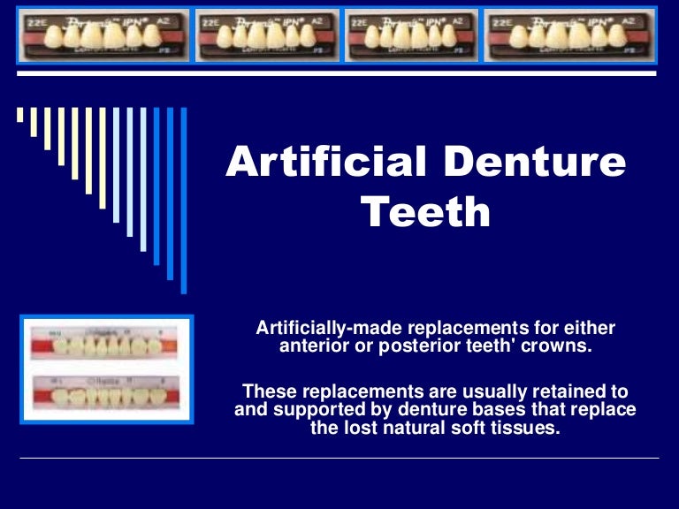artificial denture teeth dental material