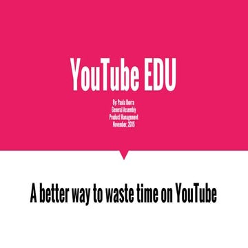 YouTube EDU - Midterm