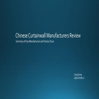 Chinese Curtainwall Manufacturers R...
