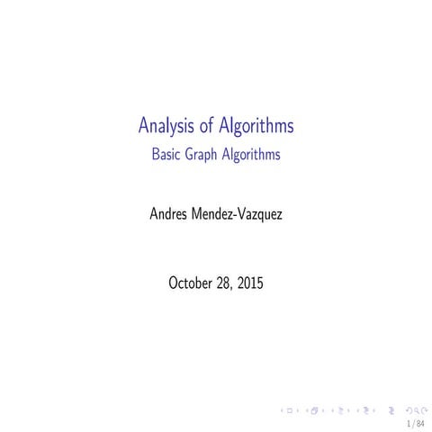 18 Basic Graph Algorithms | PDF