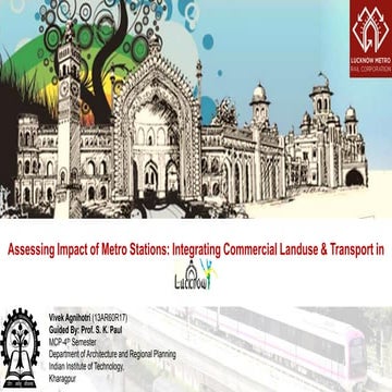 Assessing Impact of Metro Stations Integrating Commercial Landuse & Transport...