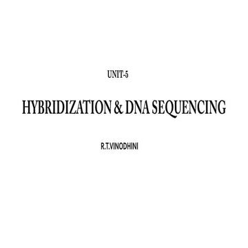 DNA sequencing and  hybridization methods
