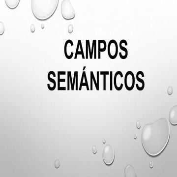 campos semanticos