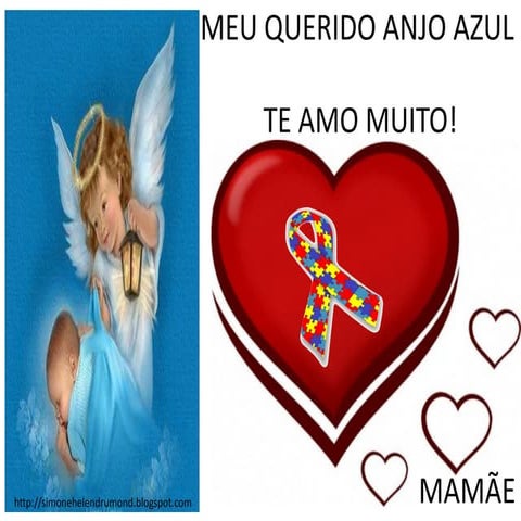 18 cartões anjos azuis