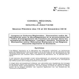 Convention langue occitane et régio...