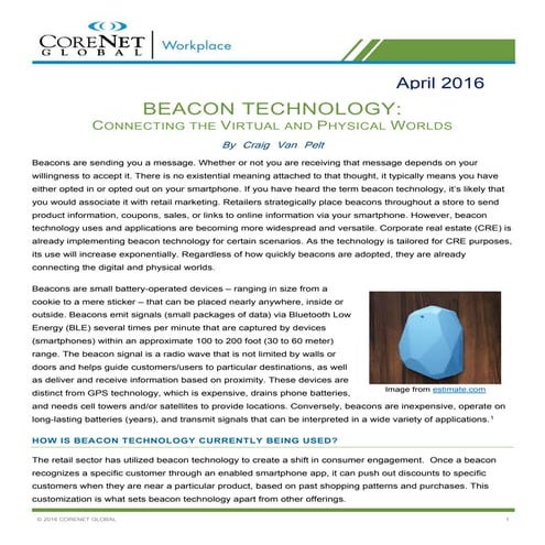Beacon Technology White Paper - April 2016