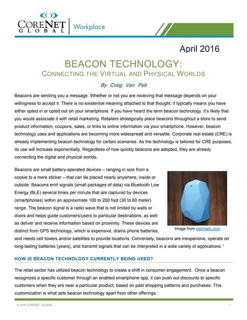 Beacon Technology White Paper - April 2016
