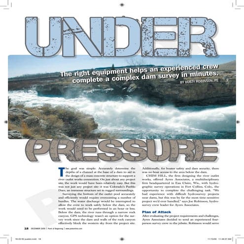 Pueblo Dam POB Article &quot;Under Pressure&quot;