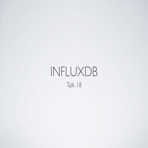 18 - InfluxDB