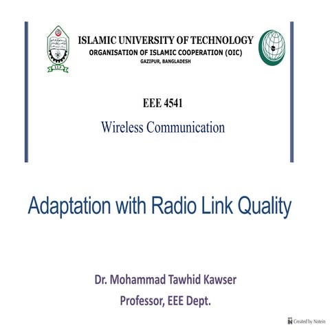 18_Link_Adaptation where radio link quality is discussed