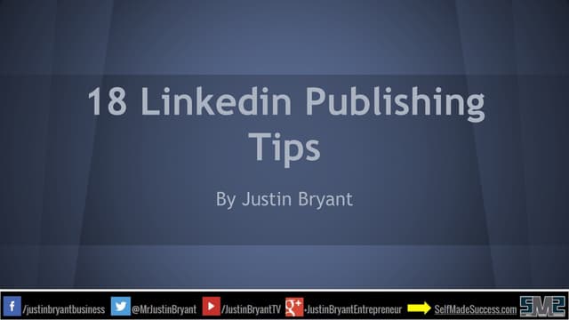 18 Linkedin PublishingTips