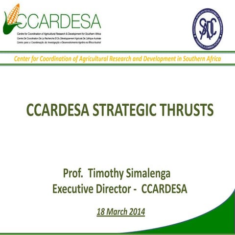 CCARDESA STRATEGIC THRUSTS
