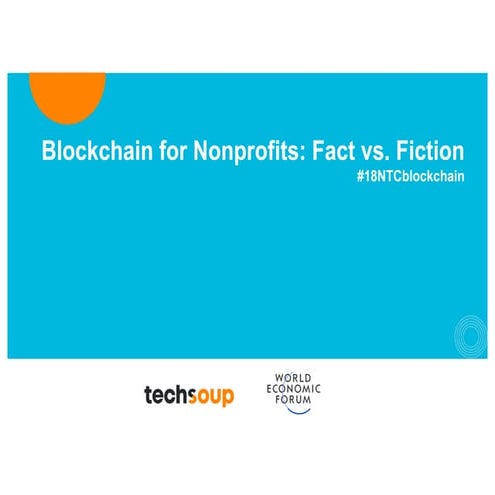 Blockchain for Nonprofits: Fact vs. Fiction