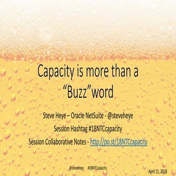 #18ntc capacity is more than a buzzword